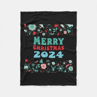 メリークリスマス2024 フリースブランケット