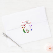 メリークリスマス2024 ラウンドシール (封筒)