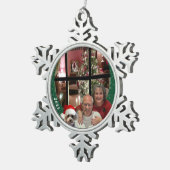 メリークリスマス2025スノーフレークオーナメント スノーフレークピューターオーナメント (右)