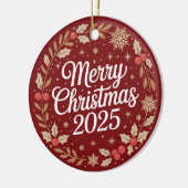 メリークリスマス2025 セラミックオーナメント (左)