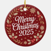 メリークリスマス2025 セラミックオーナメント (裏面)