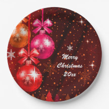 メリークリスマス20XX追加文字年レッドピンクブラウン
