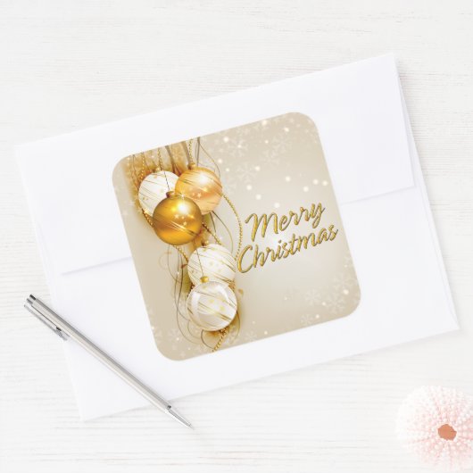 メリークリスマス23オプション スクエアシール (封筒)