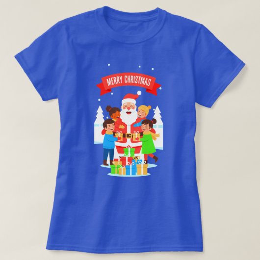 メリークリスマス2525 レディースTシャツ Tシャツ (デザイン正面)