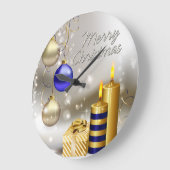 メリークリスマス28壁時計オプション ラージ壁時計 (傾斜)