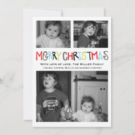 メリークリスマス3の写真の休日カード シーズンカード