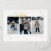 メリークリスマス3の写真 箔シーズンカード (正面)