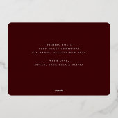 メリークリスマス3の写真 箔シーズンカード (裏面)