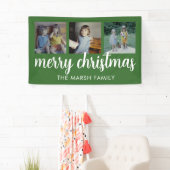 メリークリスマス3の写真 – 緑を変えることができる 横断幕 (インサイチュ)