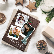 メリークリスマス3インスタントフォトカ素朴ード