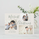 メリークリスマス3フォトコラージュ シーズンカード (スタンド正面)