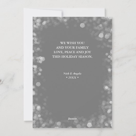 メリークリスマス3フォトコラージュ シーズンカード (裏面)