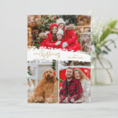 メリークリスマス3フォトコラージュ シーズンカード (スタンド正面)