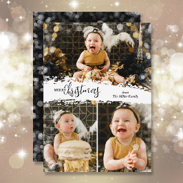 メリークリスマス3フォトコラージュ シーズンカード