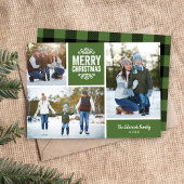 メリークリスマス3フォトコラージュ シーズンカード