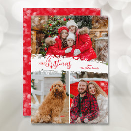 メリークリスマス3フォトコラージュ シーズンカード