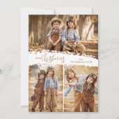 メリークリスマス3フォトコラージュ シーズンカード (正面)