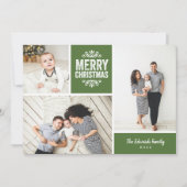 メリークリスマス3フォトコラージュ シーズンカード (正面)