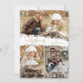 メリークリスマス3フォトホリデーカード シーズンカード (正面)