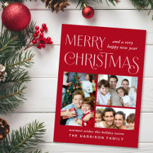 メリークリスマス3フォトレッド
