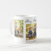 メリークリスマス3写真コラージファミリーコーヒーマグ コーヒーマグカップ (正面左)