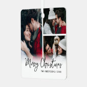 メリークリスマス3写真記念 メタルオーナメント (正面左)