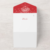 メリークリスマス3写真2024カレンダーカード オールインワン招待状 (外側)