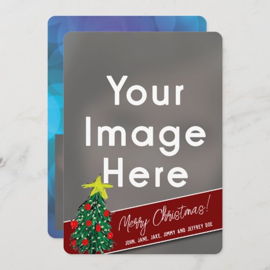 メリークリスマス3枚 シーズンカード (正面/裏面)