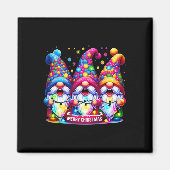 メリークリスマス3格言クリスマスファミリーメンズ マグネット (正面)