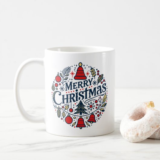 メリークリスマス3 コーヒーマグカップ (ドーナツ)