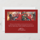 メリークリスマス3 – フォトレトロタイポグラフィメッセージ シーズンカード (裏面)