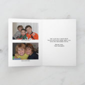 メリークリスマス3+写真ホリデーカーパーソナライズされたド シーズンカード (内部)