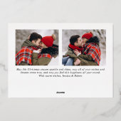 メリークリスマス3 PHOTOグリーティング金ゴールド 箔シーズンカード (裏面)