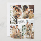 メリークリスマス4フォトコラージュホリデーカード シーズンカード (正面)