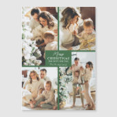 メリークリスマス4フォトコラージュ磁気カード (正面)