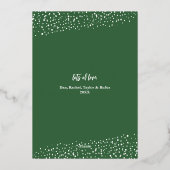 メリークリスマス4フォトコラージュ金ゴールド 箔シーズンカード (裏面)