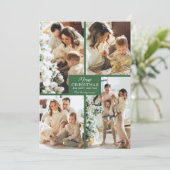 メリークリスマス4フォトコラージュ シーズンカード (スタンド正面)