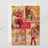 メリークリスマス4フォトコラージュ シーズンカード (正面)