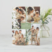 メリークリスマス4フォトコラージュ シーズンカード (スタンド正面)