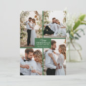 メリークリスマス4フォトコラージュ シーズンカード (スタンド正面)