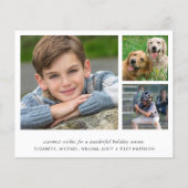 メリークリスマス4フォトバジェットホリデーカード (裏面)