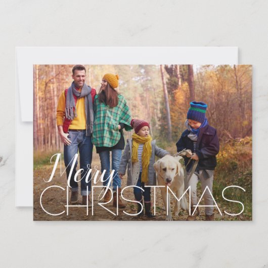 メリークリスマス4写真 シーズンカード (正面)