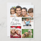 メリークリスマス4写真 シーズンカード (正面)