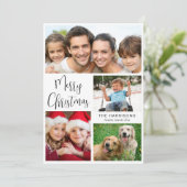 メリークリスマス4写真 シーズンカード (スタンド正面)