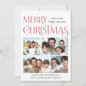 メリークリスマス4写真 シーズンカード (正面)