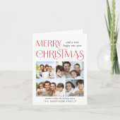 メリークリスマス4写真 シーズンカード (正面)