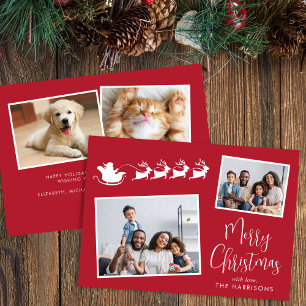 メリークリスマス4 Photo Santa Sley シーズンカード