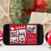 メリークリスマス5フォトコラージュサンタソリ シーズンカード