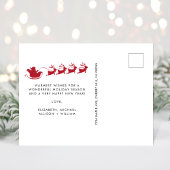 メリークリスマス5フォトコラージュサンタソリ シーズンポストカード