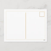 メリークリスマス5フォトコラージュ金ゴールドスクリプト シーズンポストカード (裏面)